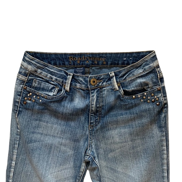 Vintage Roadrunner medium wash size 8 made in Canada capri rolled jean shorts - Picture 4 of 8